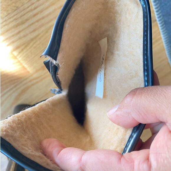 True VTG Black Rubber Heeled USA Made Boots By Pretties Originals Waterproof 6us - Picture 12 of 14